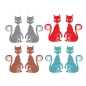 Preview: Katze Katzen Auto Autoaufkleber Aufkleber Sticker Tattoo  2 er SET A209