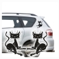 Preview: 2 er SET Katze Katzen Auto Aufkleber Autoaufkleber Sticker A067