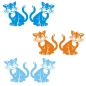 Preview: 2er SET Katze Katzen Auto Aufkleber Autoaufkleber Sticker A690