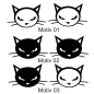 Preview: 2er SET Katze Katzen Autoaufkleber Aufkleber Sticker A010