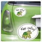 Preview: Autoaufkleber Turtle Schildkröte Keep smiling! Auto Aufkleber DA502