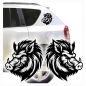 Preview: Keiler Wildschwein Wildsau Auto Aufkleber Autoaufkleber Sticker 2er Set A4233