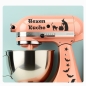 Preview: Aufkleber Sticker SET für Kitchen Aid Kitchenaid Hexen Küche Hexe Katze FledermausTattoo KAA004