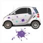 Preview: Klecks Splash Auto Aufkleber Sticker Autoaufkleber 2 Farben A491
