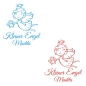 Preview: Kleiner Engel Name Wandtattoo Wandaufkleber Kinderzimmer W978