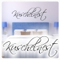 Preview: Kuschelnest Wandtattoo Wandaufkleber Kuschel Nest W603