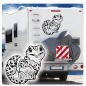 Preview: Leoparden Gecko Wohnmobil Aufkleber WoMo Gekko Eidechse Echse Sticker WoMo201