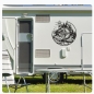 Preview: Wohnmobil Aufkleber Aufkleber Kompass Leuchtturm Wald Meer Berge Caravan Sticker WoMo454