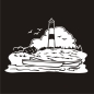 Preview: Leuchtturm Sylt Sticker Aufkleber Autoaufkleber WoMo Maritim WoMo007