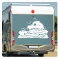 Preview: Leuchtturm Sylt Sticker Aufkleber Autoaufkleber WoMo Maritim WoMo007