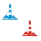 Preview: Leuchtturm Westerhever Wohnmobil Aufkleber WoMo Caravan Aufkleber Sticker WoMo223