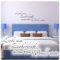 Preview: Liebe ist die Zauberkraft Wunder Wandtattoo Schlafzimmer W1805