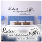 Preview: Liebe ist beim Aufwachen... Eule Eulchen Eulen Wandtattoo W1612