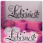 Preview: Liebesnest Wandtattoo Wandaufkleber Liebe Schlafzimmer W642