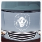 Preview: Tribal Löwe Autoaufkleber Auto Aufkleber Sticker Motorhauben Haube Lion A4028