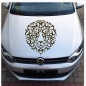 Preview: Autoaufkleber Löwe Tribal Tattoo Auto Aufkleber Sticker Motorhaube A516