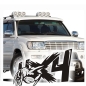 Preview: Autoaufkleber Offroad Monster Kralle 4x4  Allrad Auto Aufkleber A568