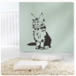 Preview: Katze Maine Coon Wandtattoo Wandaufkleber Sticker Rassekatze W600