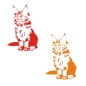 Preview: Katze Maine Coon Wandtattoo Wandaufkleber Sticker Rassekatze W600