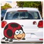 Preview: Autoaufkleber Marienkäfer Ladybug Auto Aufkleber Sticker Digitaldruck DA2025