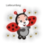 Preview: Autoaufkleber Marienkäfer Käfer Blumen Ladybug Auto Aufkleber Sticker DA1009