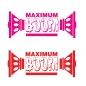 Preview: Maximum Boom Auto Aufkleber Lautsprecher Sticker A811