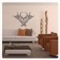 Preview: Skull Metal Hands Bones Rock´n´Roll Wandtattoo Walltattoo Wandaufkleber W227