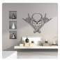 Preview: Skull Metal Hands Bones Rock´n´Roll Wandtattoo Walltattoo Wandaufkleber W227