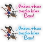 Preview: Autoaufkleber Moderne Hexen brauchen keinen Besen Auto Aufkleber Sticker DA008