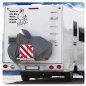 Preview: Mache es wie die Möwe scheiss drauf Wohnmobil Wohnwagen Aufkleber Campervan Sticker Maritim Meer WoMo513