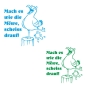 Preview: Mache es wie die Möwe scheiss drauf Wohnmobil Wohnwagen Aufkleber Campervan Sticker Maritim Meer WoMo513