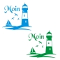 Preview: Moin Leuchtturm Boot Wohnmobil Aufkleber Caravan Sticker WoMo374