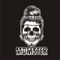 Preview: Momster Mom Skull Totenkopf Spinne Fledermaus Autoaufkleber Auto Aufkleber Sticker A4204