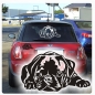 Preview: Mops Auto Aufkleber Autoaufkleber Sticker Pug A1907