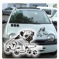 Preview: Mops Auto Aufkleber Hundeaufkleber Autoaufkleber Sticker Pug A577