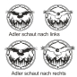 Preview: Adler Berge Kompass Winter Wohnmobil Aufkleber Wohnwagen Wohnwagen Sticker WoMo382