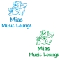 Preview: Türaufkleber Name Music Lounge Katze Peace Cool Tür Aufkleber Wandtattoo T861