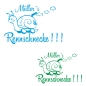 Preview: Wohnmobil Aufkleber Name Rennschnecke Schneckenhaus Wohnwagen Sticker Caravan WoMo445