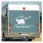 Preview: Wohnmobil Aufkleber Name Rennschnecke Schneckenhaus Wohnwagen Sticker Caravan WoMo445