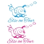 Preview: Name on Tour Schnecke Schneckenhaus Wohnmobil Aufkleber Wohnwagen Sticker Caravan WoM163