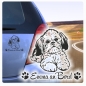 Preview: Auto Aufkleber Shih Tzu Name an Bord Autoaufkleber Wunschname A4011