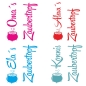 Preview: Wunsch Name Zaubertopf Aufkleber Sticker für Thermomix TM31 TM 31 TH070