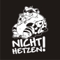 Preview: Nicht Hetzen! Chillkatze Katze Peace Wohnmobil Aufkleber Wohnwagen Sticker WoMo276