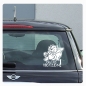 Preview: Autoaufkleber Nicht Hetzen! Katze Peace Cool Sticker Auto Aufkleber Hetz A3062