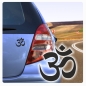 Preview: Om Zeichen Symbol Energie Auto Aufkleber Reiki Buddha Wellness A4005