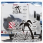 Preview: Wohnmobil Aufkleber Urlaub Strand Boot Sonne Chillen WoMo Caravan Aufkleber Sticker WoMo132