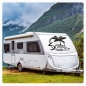 Preview: Wohnmobil Aufkleber Palme Life is a journey WoMo Caravan Aufkleber Sticker WoMo210