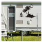 Preview: Palme Insel Sonnenuntergang Boot Sonne Wohnmobil Aufkleber Caravan Sticker WoMo158