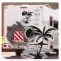 Preview: Palme Insel Sonnenuntergang Sonne Wohnmobil Aufkleber Caravan Sticker WoMo159