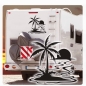 Preview: Palme Insel Sonnenuntergang Sonne Wohnmobil Aufkleber Caravan Sticker WoMo159